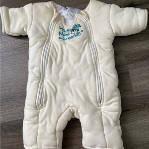 Cream Baby Sleepsuit